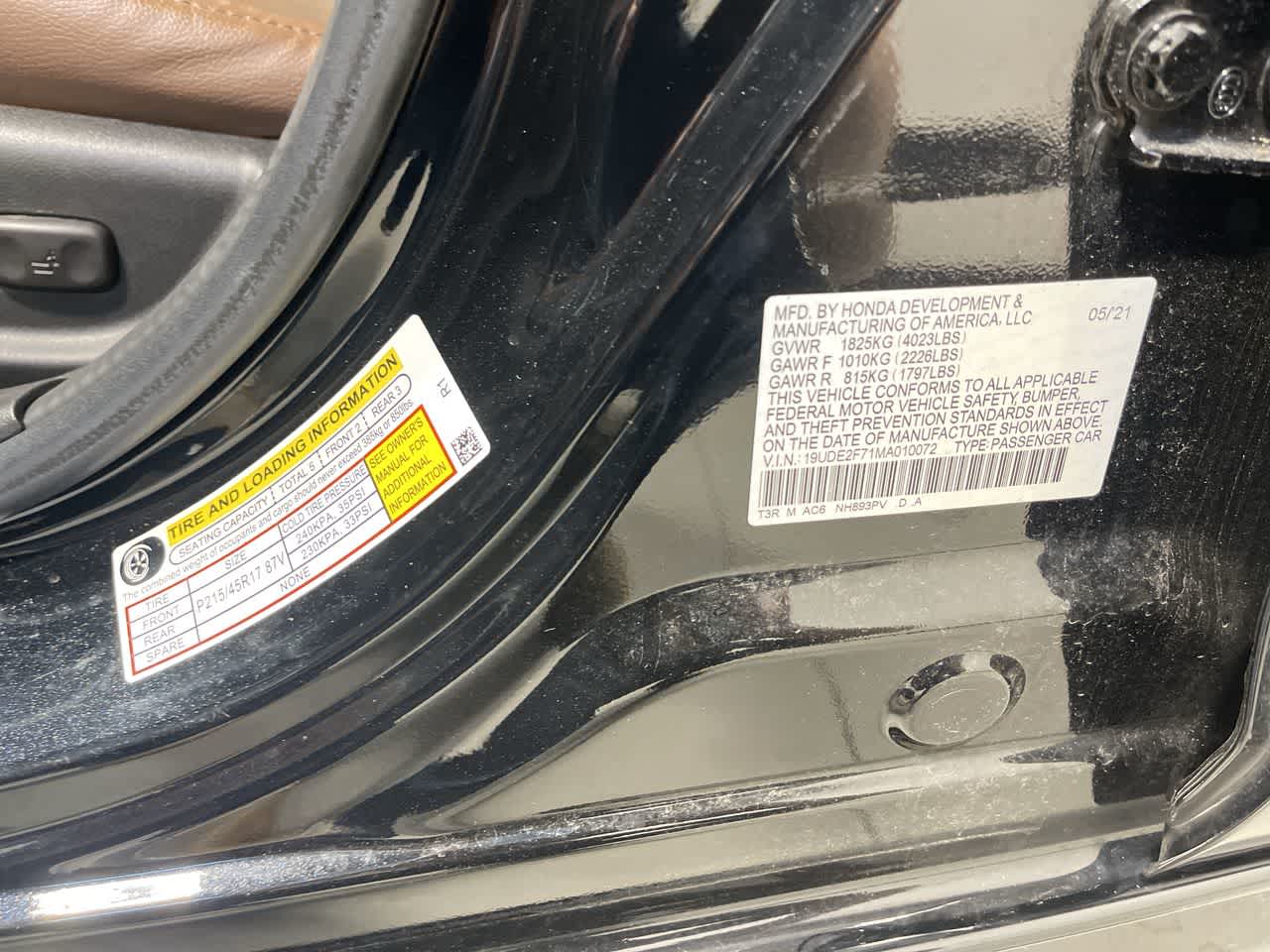 2021 Acura ILX w/Premium Package