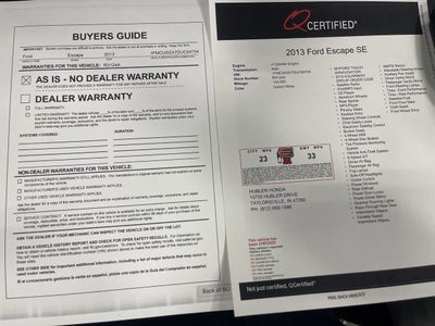 2013 Ford Escape SE