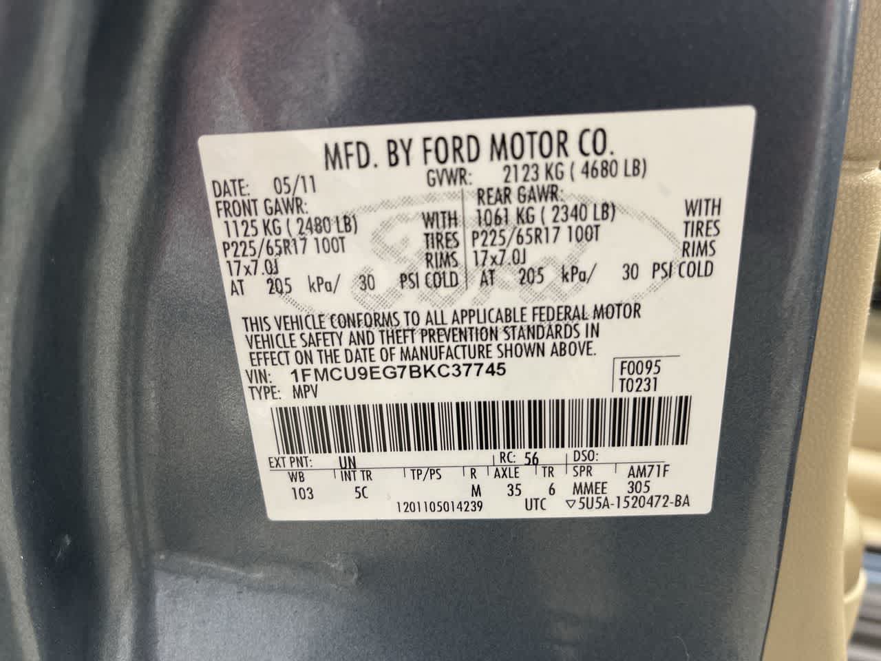 2011 Ford Escape Limited