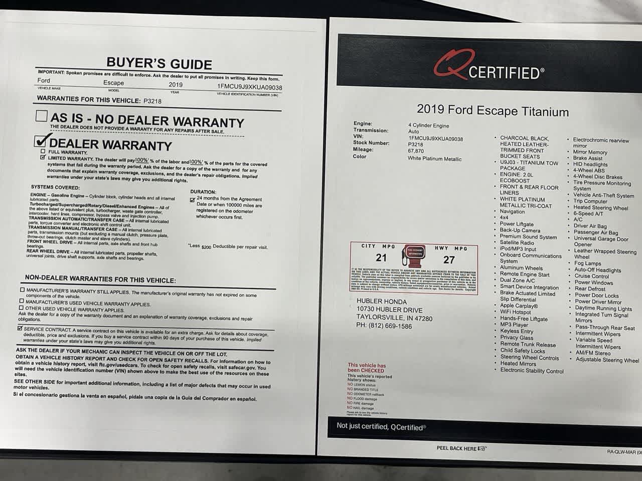 2019 Ford Escape Titanium