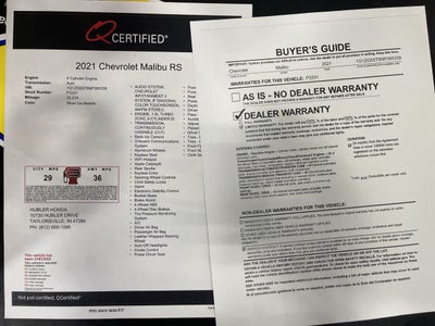 2021 Chevrolet Malibu RS