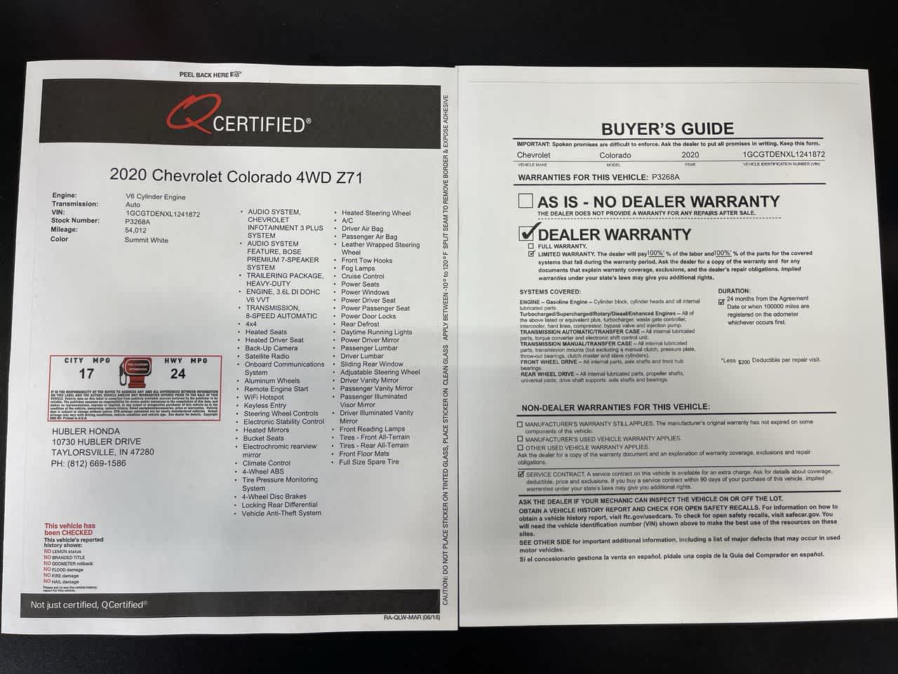 2020 Chevrolet Colorado 4WD Z71