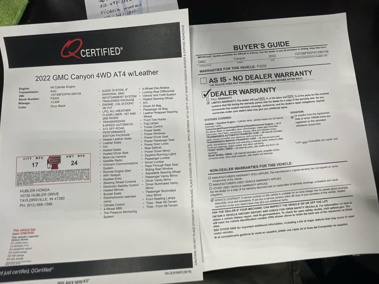 2022 GMC Canyon 4WD AT4 w/Leather