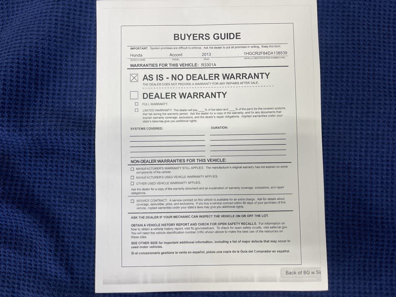 2013 Honda Accord EX-L