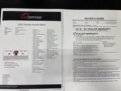 2023 Honda Accord Hybrid Sport