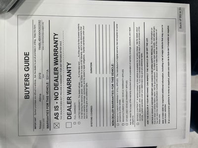 2019 Nissan Altima 2.5 S