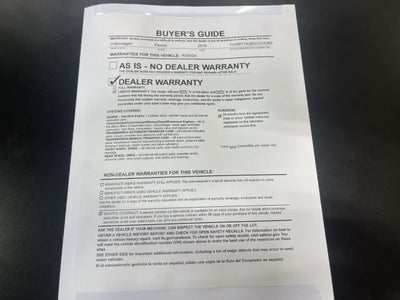 2016 Volkswagen Passat 1.8T SE