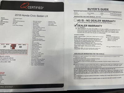 2018 Honda Civic Sedan LX
