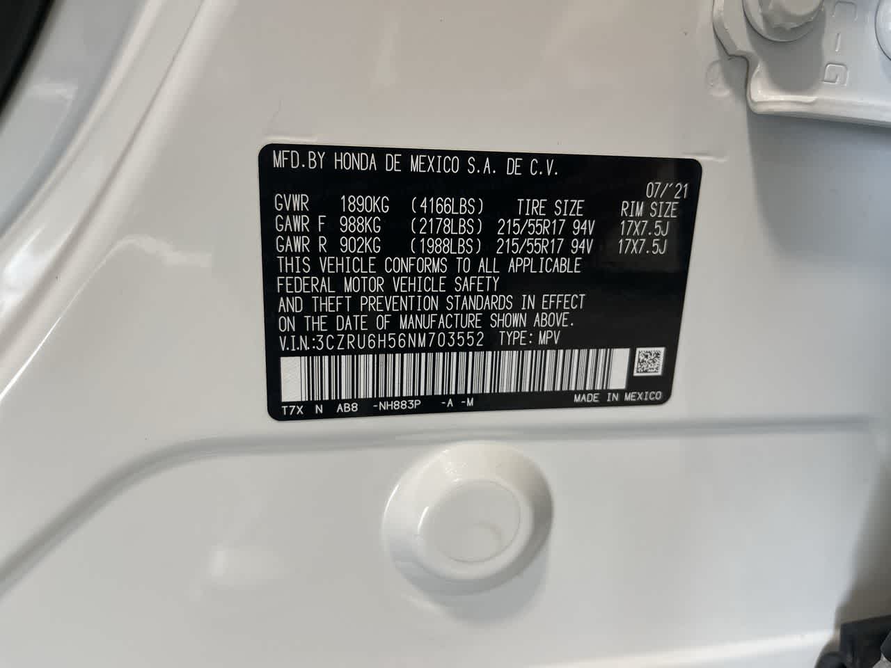 2022 Honda HR-V EX