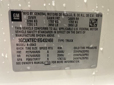 2014 Chevrolet Silverado 1500 High Country