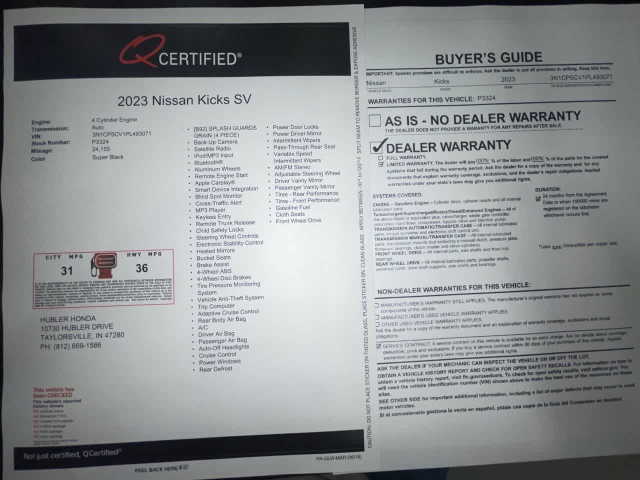 2023 Nissan Kicks SV