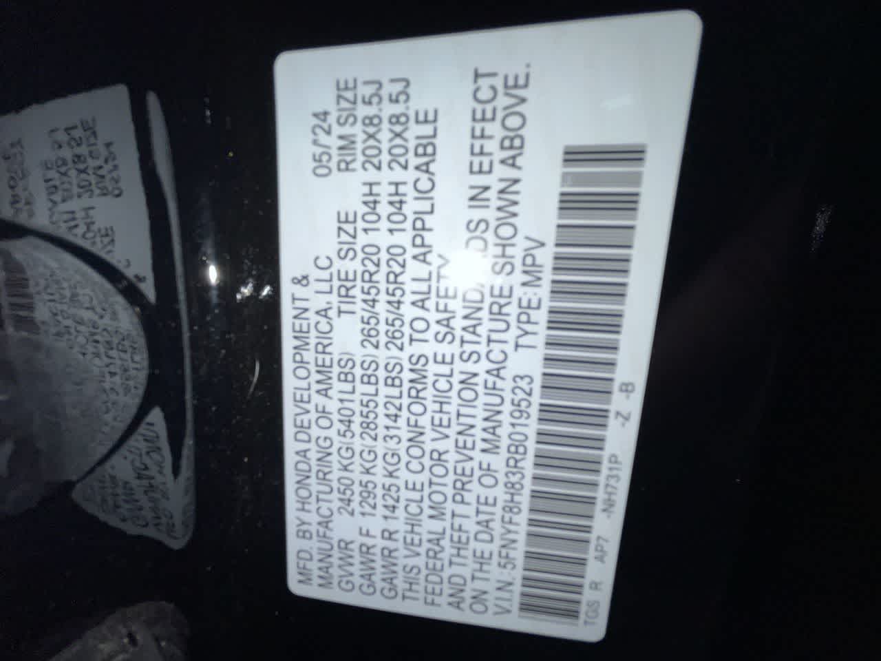 2024 Honda Passport Black Edition