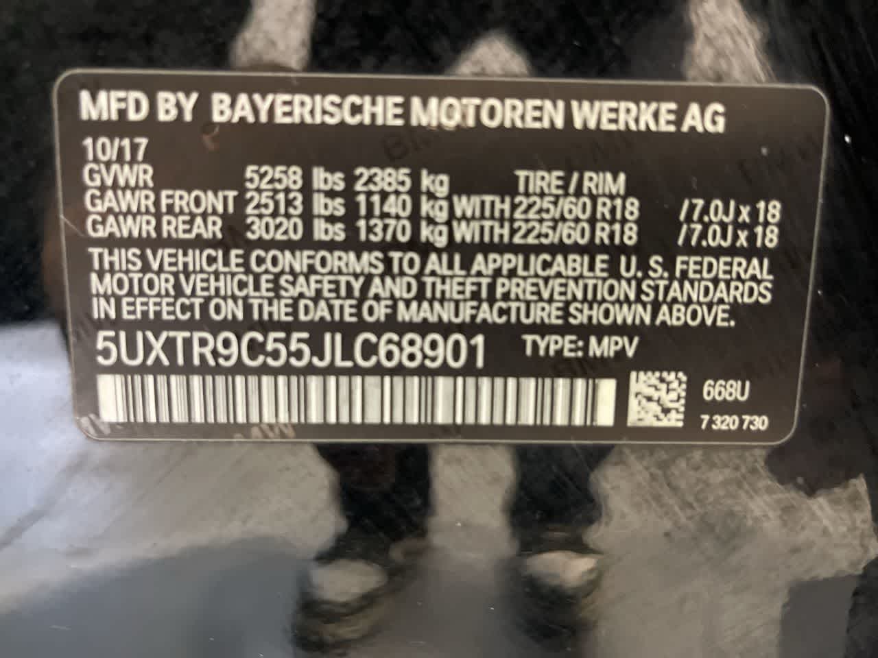 2018 BMW X3 xDrive30i xDrive30i